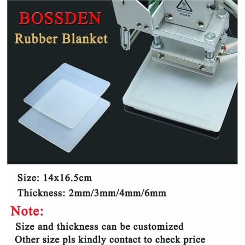 BOSSDEN Rubber Blanket Hot Foil Stamping Machine Accessories Stamp Emboss Bronzing tool parts