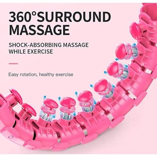 Home Training Waist Smart Lose Weight Detachable Auto-Spinning Adjustable Sport Hoop Fitness Thin Exercise Ring