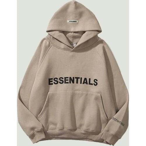 Mens Essentials Hoodies Sweatshirts Reflective Letters Printing Fleece Oversized Hoodie New Fashion Hip Hop Sweatshirt Jackets