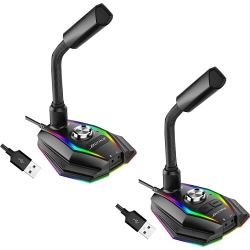 Voice Changer HD RGB Microphone with Sound Card for Gaming Recording YouTube