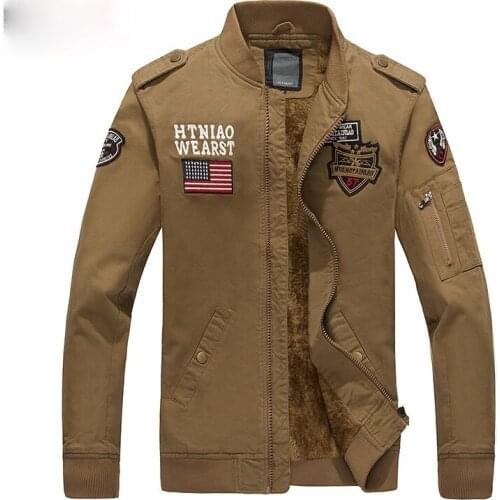 2021 Male Plus Velvet Clothing Army Casual Overcoat Military Style Jacket Winter Mens Windbreaker Jackets Thick Warm Fleece Coat