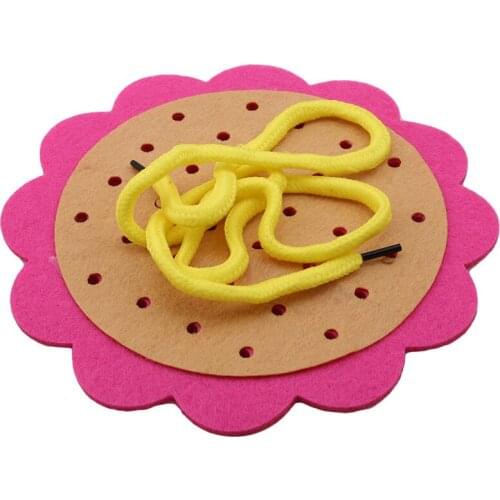 Teaching Kindergarten Manual DIY Weave Cloth Baby Early Learning Educational Toys For Children Handmade Montessori Toys