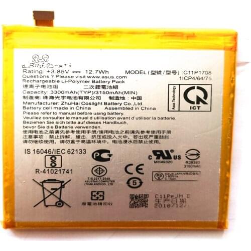 Original High Capacity C11P1708 Battery For Asus Per ZenFone 5 ZE620KL 3300mAh with Repair Tools
