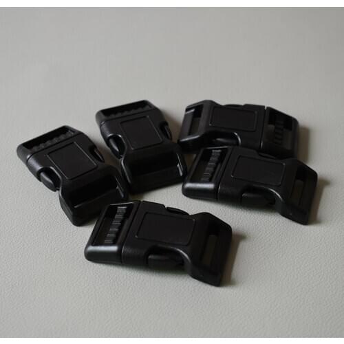 100 pcs 25mm Plastic tri-glide adjusters side release buckle safe snap DIY dog collar pet supplies accessories sliders