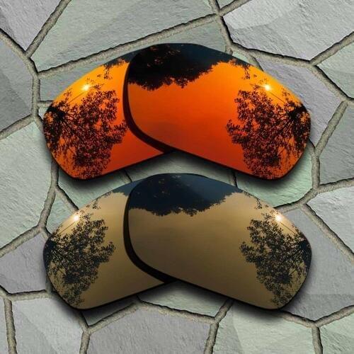 Red Orange&Bronze Copper Sunglasses Polarized Replacement Lenses for Oakley Jawbone