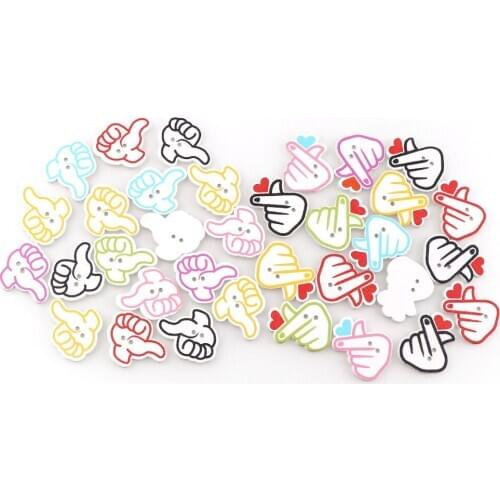 50 Pcs/Pack 24x28mm 2hole Wooden Buttons Than Hearts DIY Buttonsclothing Accessories Buttons Sewing Accessories