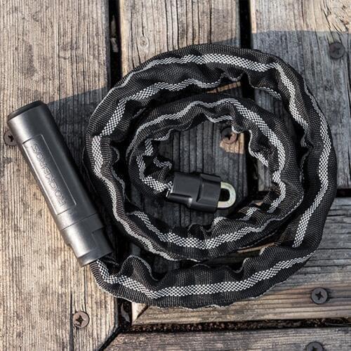 ROCKBROS 116CM Bicycle Lock Zinc Alloy Anti-Theft Moto Bike Chain Lock Security Reinforced Cycling Chain Lock Bicycle Accessorie