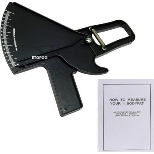 0-80mm Professional Plicometro slim guide skinfold caliper Body fat Caliper plicometers body caliper fat tester Health Monitors