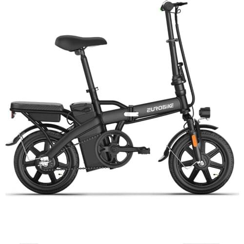14 inch 48V Folding Electric Bicycle Mini E-Bike 240W Motor Endurance 40-150km