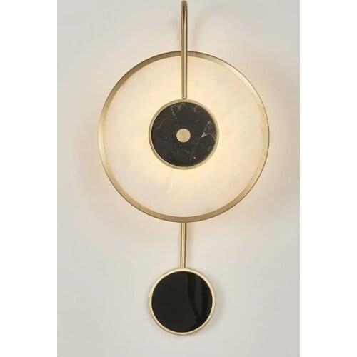 Modern Led Wall Iron Marble Wall Lamps For Living Room Bedroom Bathroom Nordic Home Art Decoration Light Creative Bedside Lmap