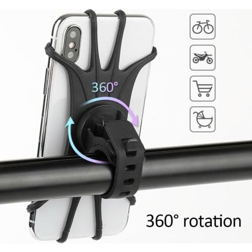 2020 Bicycle Phone Holder for IPhone 7 XS Max Samsung Xiaomi 9 Universal Motorcycle Mobile Phone Holder Handlebar Stand Bracket