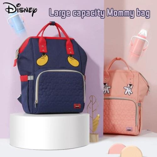 Disney Diaper Bags Waterproof Mommey Bag Backpack For Mom Dry Wet Separation Bag Maternity Baby Care Mommy Nappy Travel Handbag