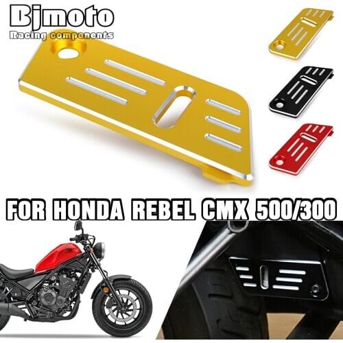 BJMOTO CMX300 CMX500 Motorcycle Rear Brake Fluid Reservoir Guard Cover Protector Fit for Honda REBEL CMX 300/500 2017-2020