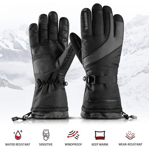 Winter Warm Gloves Skiing Gloves Men Women Windproof Snow Gloves Water Resistant Sports Gloves For Skiing Cycling Climbing