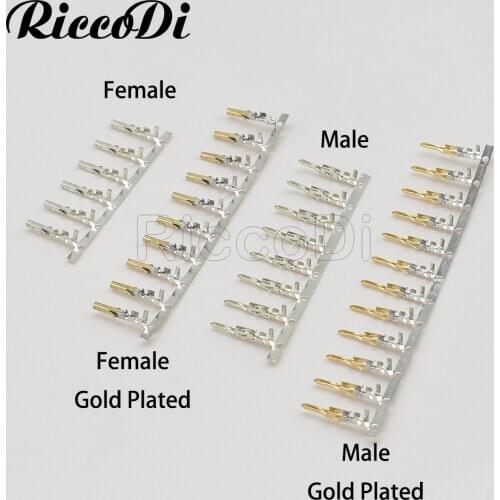 100/500/1000Pcs Male Female Pin ATX PCIE EPS CPU Terminal Gold Plated Or Tin Plated For 5557 5559 Connector Plug
