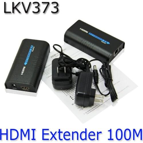 1080P Wireless HDMI Extender Ethernet Network transmitter HDMI Sender + Receiver Model LKV373 For Cat5 CAT6 Cat5e TV Router