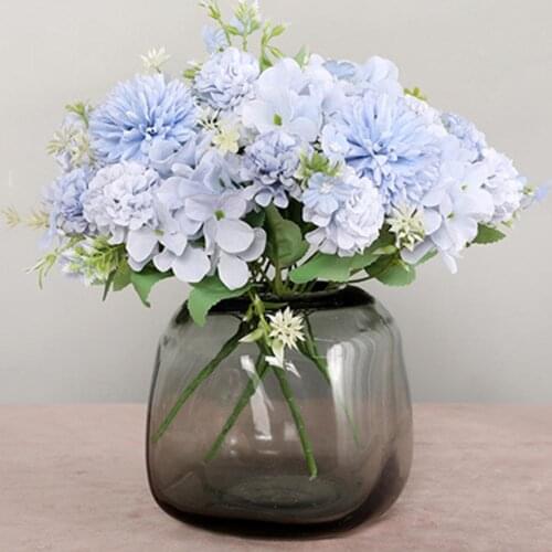 2Pcs Artificial Fake Flowers Home Shop Cafe Wedding Banquet Party Decoration Wedding Home Decoration Fake Flowers