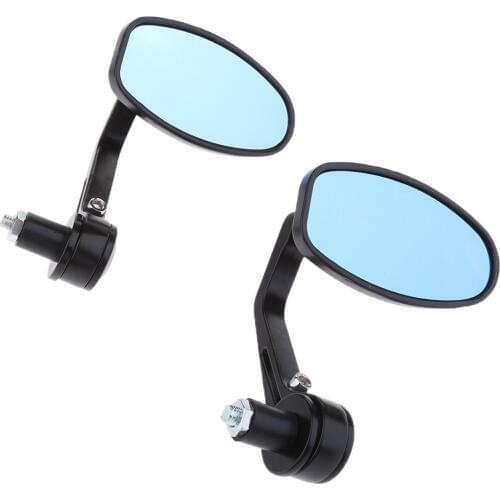 7/8" 22mm Rear View Side Mirrors Handle Bar End For Yamaha Motorcycle