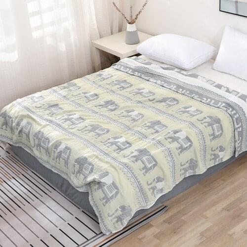 Cotton Gauze Towel, Muslin Blanket, Soft Colorful Blanket, Suitable for Adult/bed/sofa/airplane/travel Bedspread