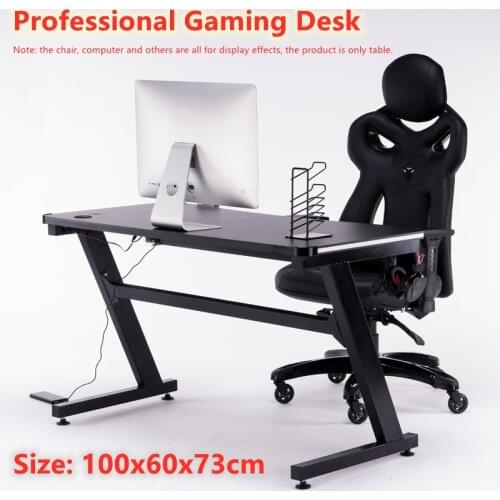2020 Hottest Gaming Desk 80x60x75CM Black White Desktop Computer Table Home Bedroom professional Game table Matched Chair Option