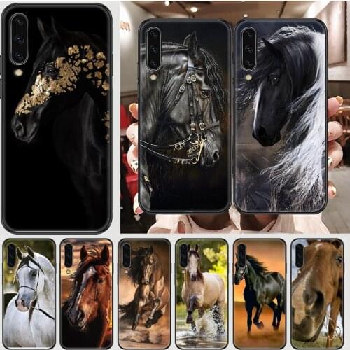 Horse Domineering cool Phone case For Samsung Galaxy A 3 5 7 8 10 20 21 30 40 50 51 70 71 E S 2016 2018 4G black tpu cell cover