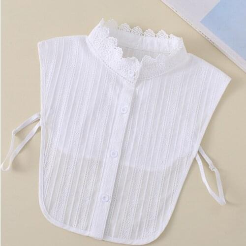 2020 Removable Stand Detachable Collars For Women White Fake Collar Shirt Blouse Tops False Collar Necklace Choker Nep Kraagie