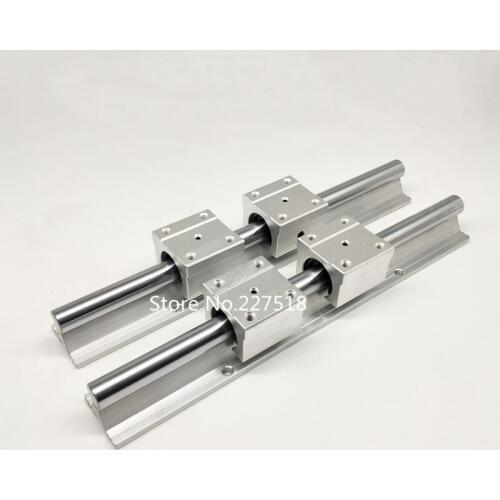 12mm linear rail SBR12 250mm 2 pcs and 4 pcs SBR12UU linear bearing blocks for cnc parts 12mm linear guide