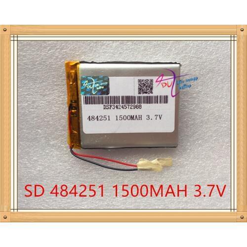 Liter energy battery 3.7V lithium polymer battery 1500mAh C430 GPS navigator 484251 recorder