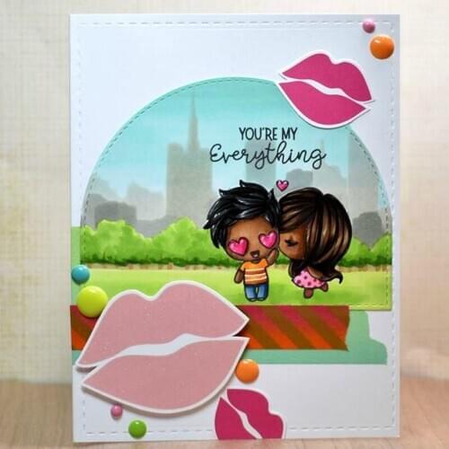 Sweet Couple Routine Clear Silicone Stamp DIY Handicraft Embossing Paper Card Album Making Scrapbooking Decoration Template