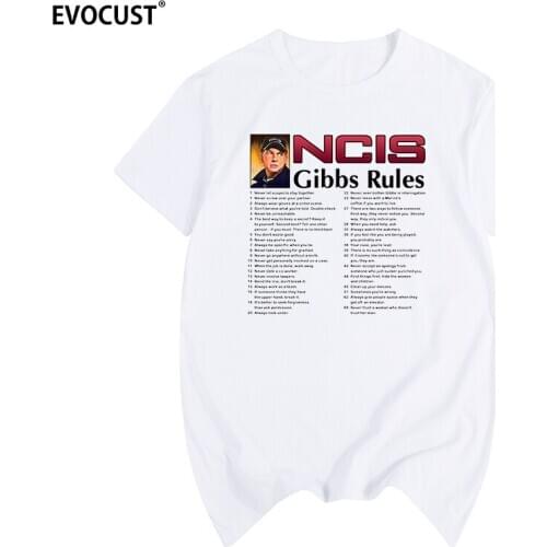 NCIS GIBBS RULES T-shirt Cotton Men T shirt New TEE TSHIRT Womens unisex Fashion