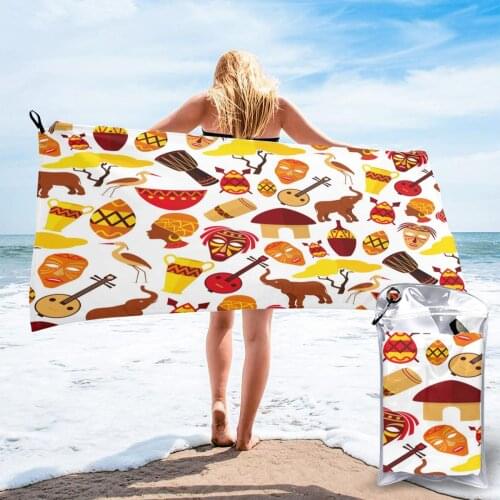Wearable Bath Towel Africa Jungle Tribe Soft and Absorbent Unique Towel for Hotel Home Bathroom Gifts Women Bathrob