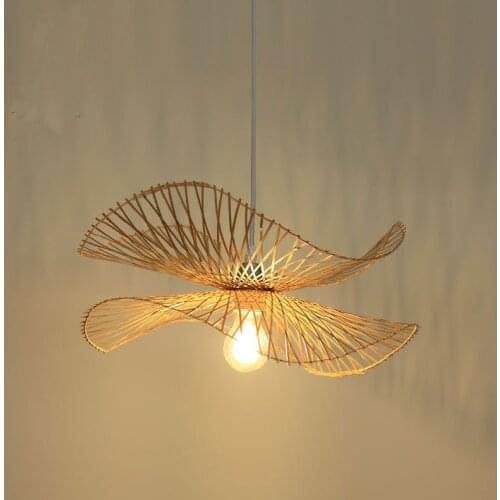 Creative Personality New Chinese Style Bamboo Chandelier Southeast Asia Living Room Decor Restaurant Simple Restaurant Lamps