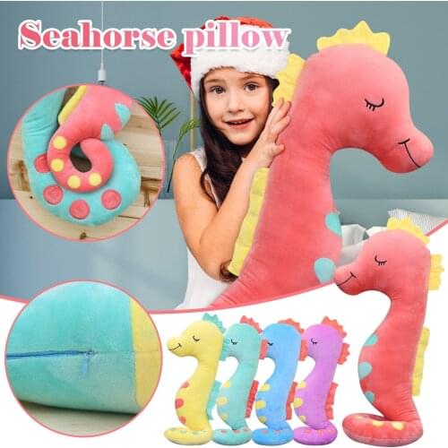 Cushion Toys Sofa Pillow Plush Doll Seahorse Plush Toy Birthday Gift Holiday Gift for Boys and Girls Home Decoration Stuffed Toy