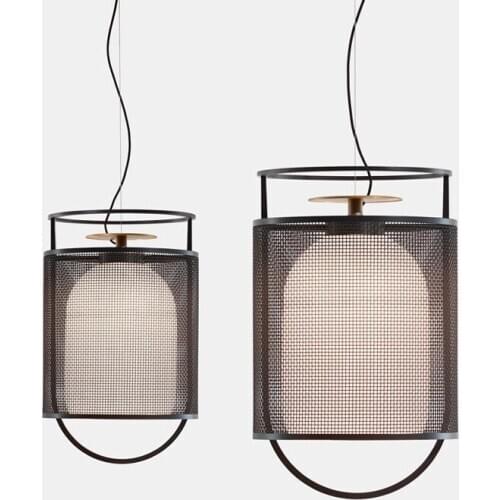 Postmodern creative new Chinese style lantern restaurant study art bedside bedroom single head chandelier lamps