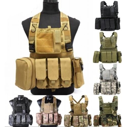 CQC RRV Molle Airsoft Tactical Vest Military Combat Assault Chest Rig Paintball Police Body Armor Hunting Vest