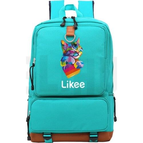 Like App Backpack Women Likee Travel Bag Student School Bags Russian Zipper Bookbag Boys and Girls Waterproof Fashion Backpack