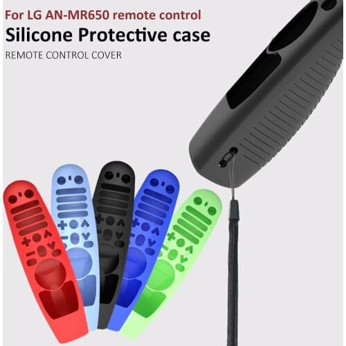 Silicone Protective Case Durable Soft Remote Control Protective Cover Luminous Protection Sleeve L-G AN-MR600/AN-MR650/AN-MR18BA