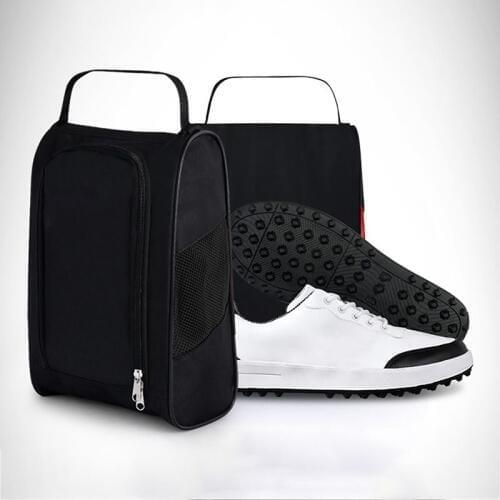 10L 4200 Synthetic Fibers Golf Bag Men Golf Shoes Bag Breathable Portable Water Resistant Zipper Shoe Case Carrier
