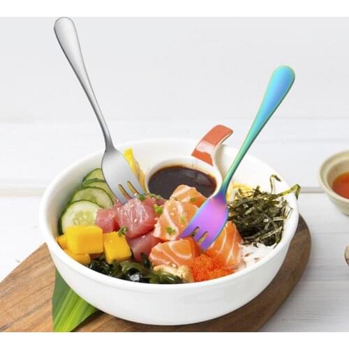 Comfortable to Grips Stainless Steel Polished Surface Dessert Forks for Banquet