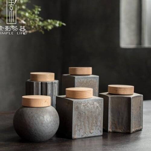 Vintage Tea Cans Jar Tea Storage Caddy Container Sealed Tank Packaging Box Teaware Accessories