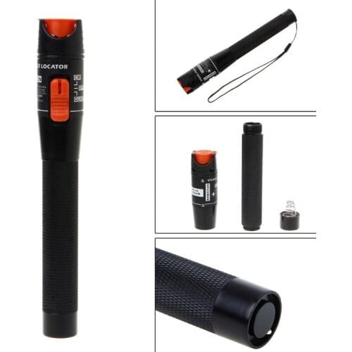 Visual Fault Locator 10mW Red Light Source Fiber Optic Cable Tester Pen Tool ABCD