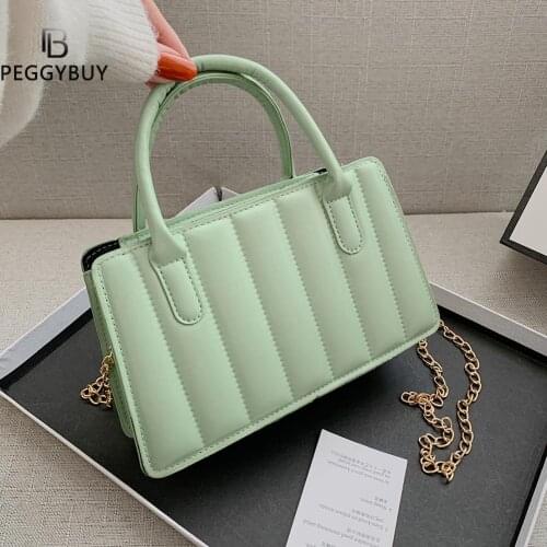 Womens Bag Summer New 2021 Female Single-Shoulder Bag Fashion Women Chain Cross-Body Bag Square Small Handbag