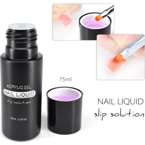 Acrylic Nail Gel Liquid For Soak off UV LED Extension Gel Nail Brush Slice Tip Gel Nail Polish Manicure Gel Nail Slip Solution