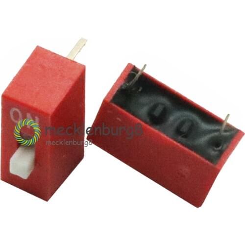 10 pieces. slide Type switch module 1-bit 2.54 mm 1 way DIP red pitch