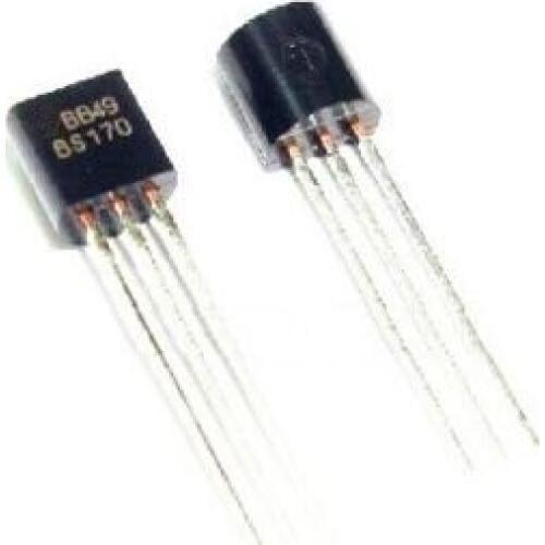 10PCS NEW BS170 MOSFET N-CH 60V 500MA TO-92