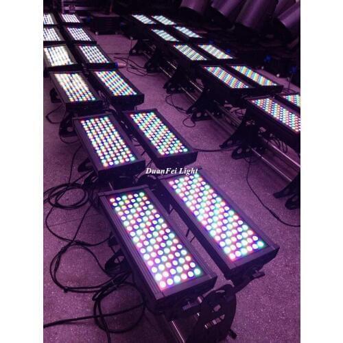 2pieces/lot 192x3w rgbw dmx wall washer led outdoor projector wall wash IP65 led city light building