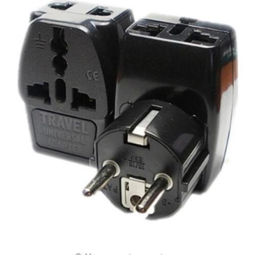 2017 Universal Travel Adapter 1 TO 3 US AU UK to EU Plug Travel Wall AC Power Adapter 250V 10A Socket Converter PLUG TYPE E F