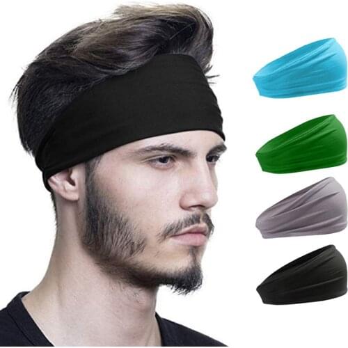 4pcs Tie Dye Cycling Yoga Sport Sweat Headband Women Sweatband for Men Elastic Sweat Belt Running Cycling Yoga Hair Bands
