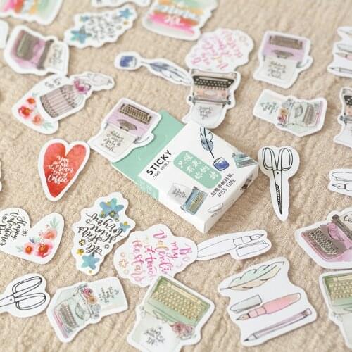 45Pcs/Set Novelty Only You Know Me Series Mini Paper Sticker Decoration DIY Scrapbooking Craft Sticker Label