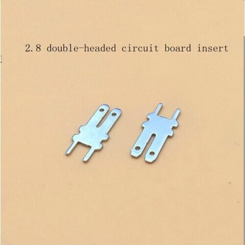 50pcs/lot 2.8 double-headed circuit board inserts PCB welding inserts thickness 0.8mm free shippng